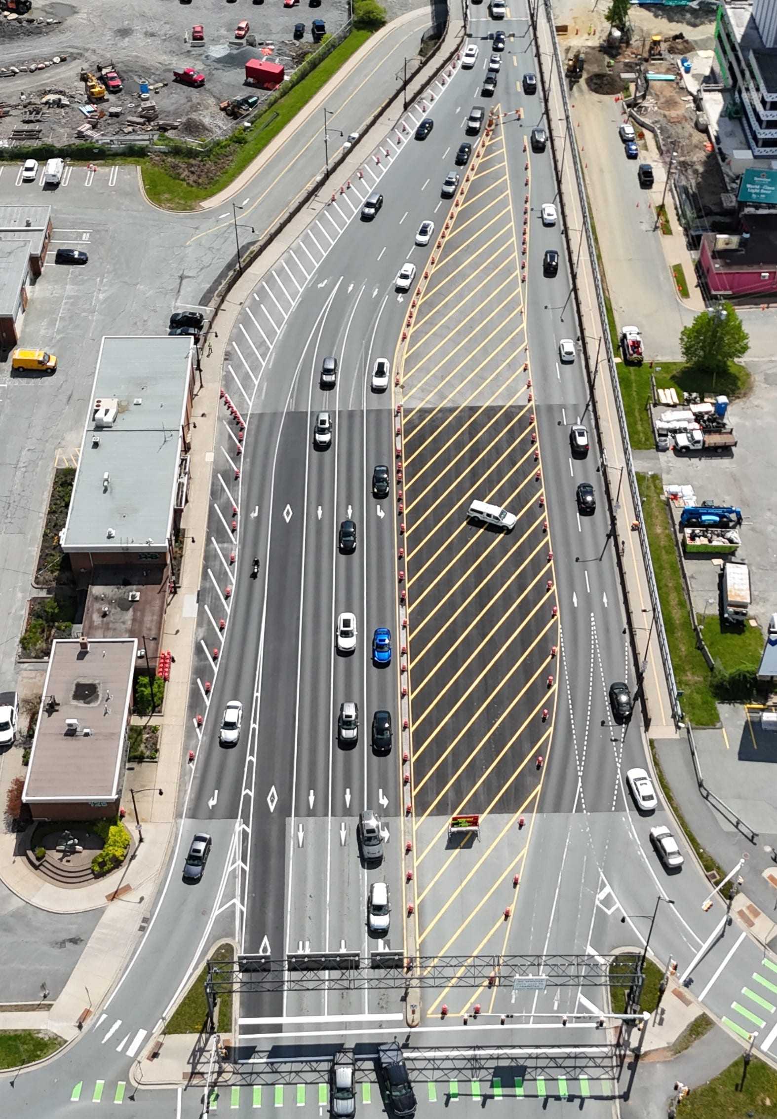 section of roadway